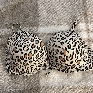 Leopard Print Shade and Shore used Bikini Top